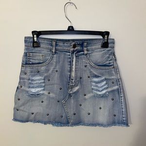 Detailed Mini Skirt